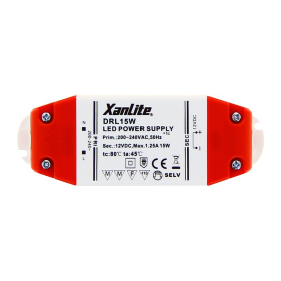 XanLite Driver LED 8W Guide D'installation