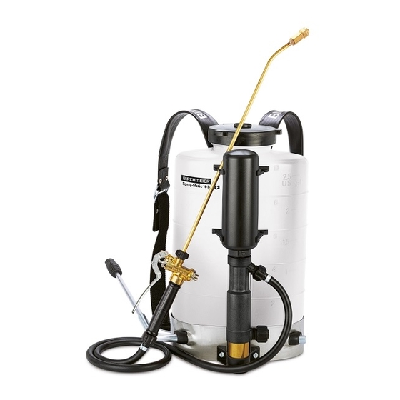 Birchmeier Spray-Matic 10 B Mode D'emploi