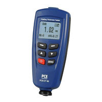 PCE Instruments PCE-CT 60 Notice D'emploi