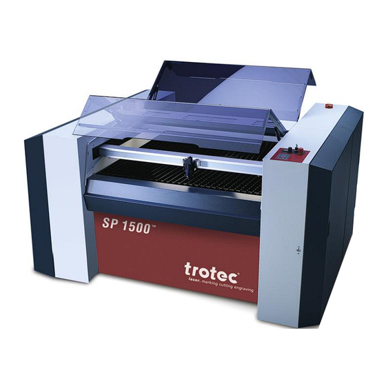 Trotec SP1500 Notice D'utilisation