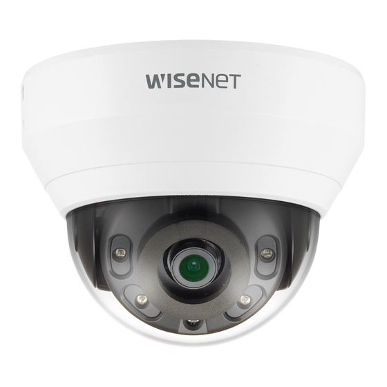 Wisenet QND-6012R Guide De Prise En Main Rapide