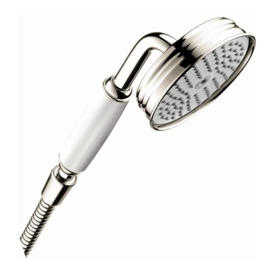 Hansgrohe AXOR Montreux 16320 Série Mode D'emploi / Instructions De Montage