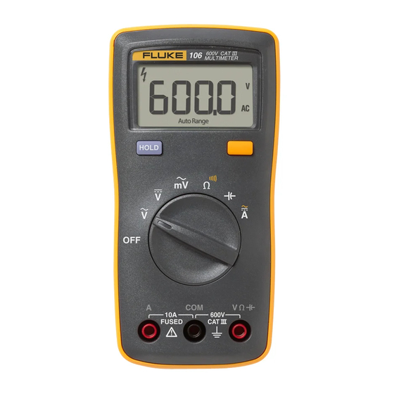 Fluke 106 Mode D'emploi