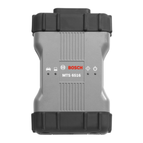 Bosch MTS 6516 VCI Manuels