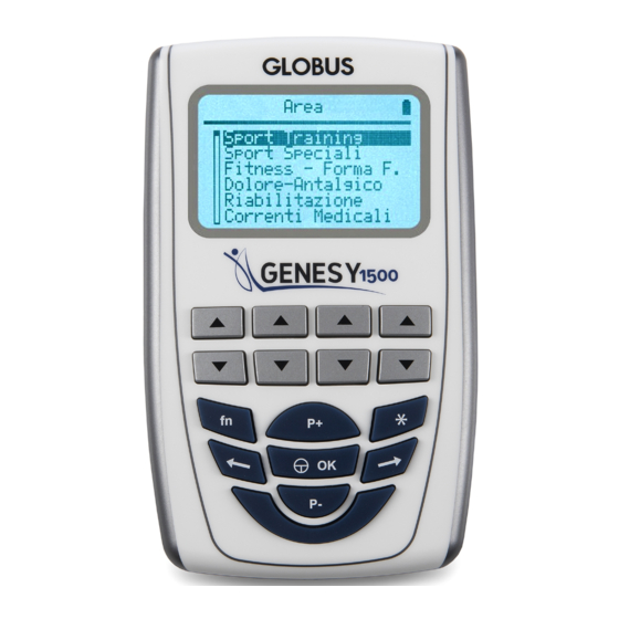 Globus Genesy 1500 Mode D'emploi