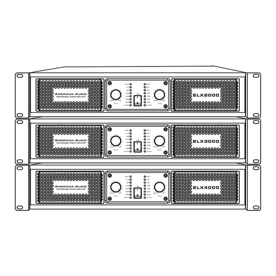 American Audio ELX Série Manuel D'utilisation