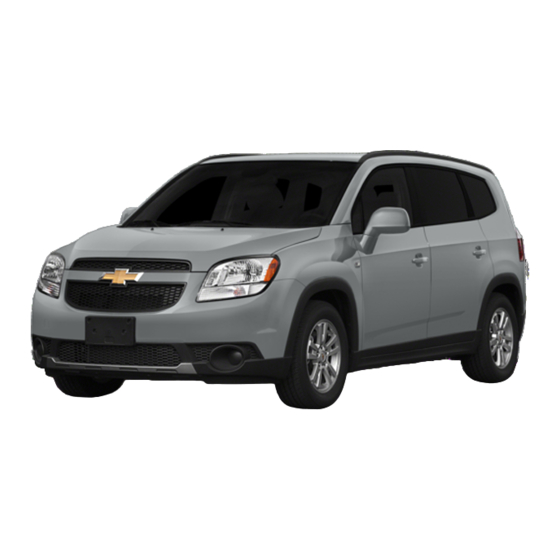 Chevrolet Orlando Guide De L'utilisateur