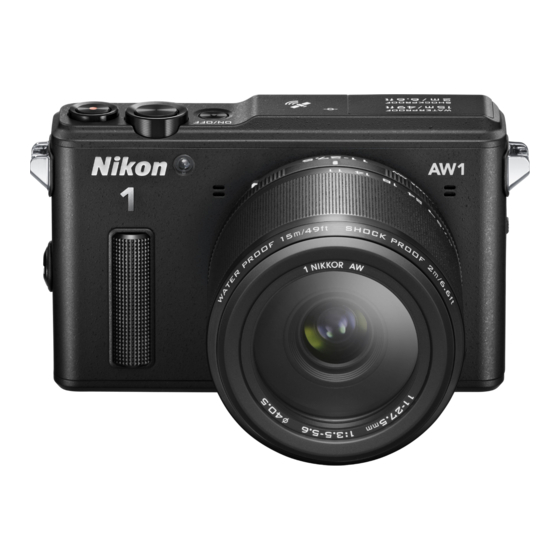 Nikon 1 AW1 Manuel D'utilisation