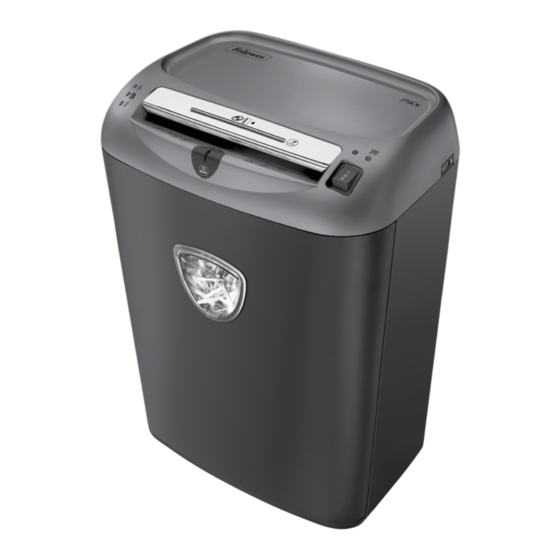 Fellowes Powershred 75Cs Mode D'emploi