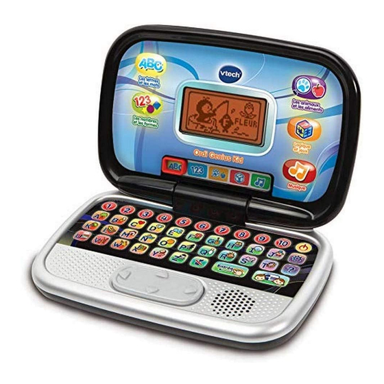 VTech Ordi Genius Kid Manuel D'utilisation