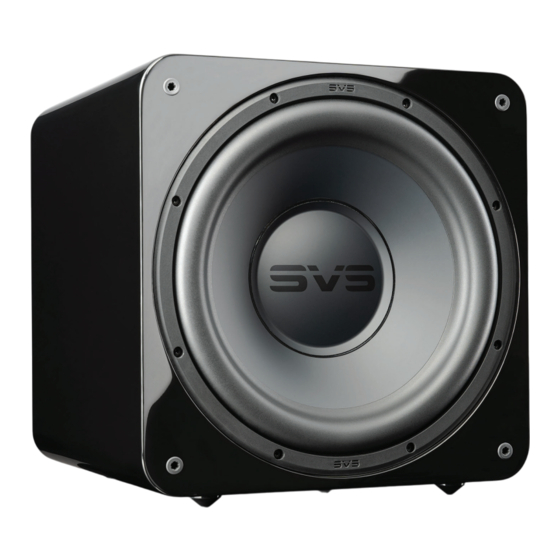 SVS Sound Revolution SB-1000 Pro Manuel D'utilisation