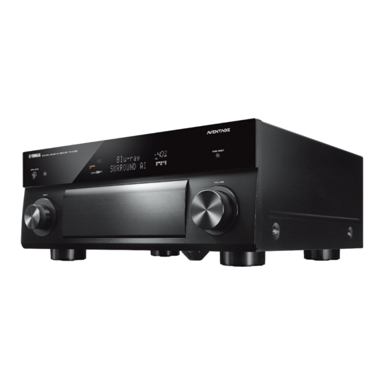 Yamaha Aventage RX-A1080 Mode D'emploi