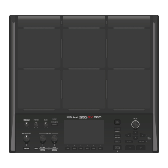 Roland SPD-SX PRO Manuel De Référence