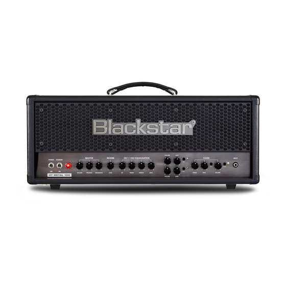 Blackstar Amplification HT METAL 100 Manuel Du Propriétaire