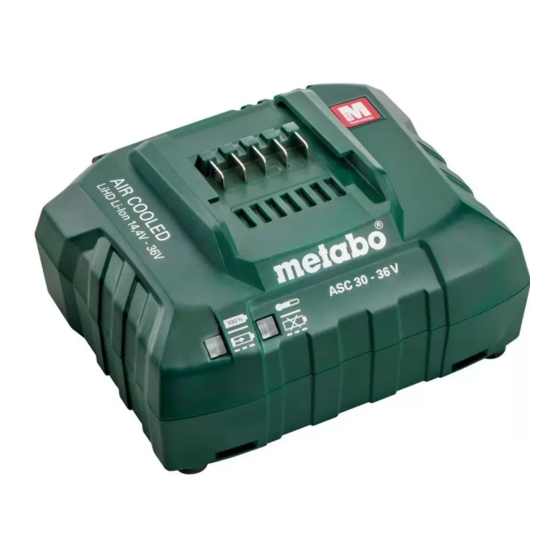 Metabo ASC 30-36 Mode D'emploi