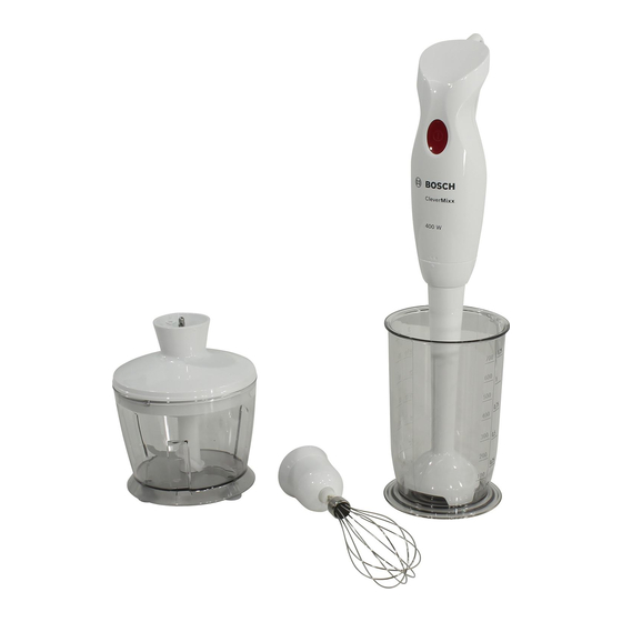 Bosch MSM1 Série Manuel D'utilisation