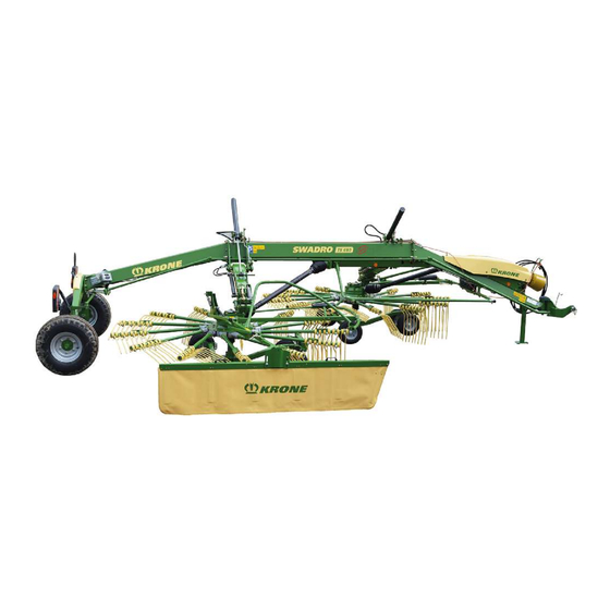 Krone Swadro TS 680 Notice D'utilisation Originale