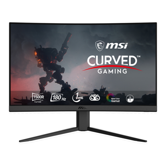 MSI G24C4 E2 Guide D'utilisation