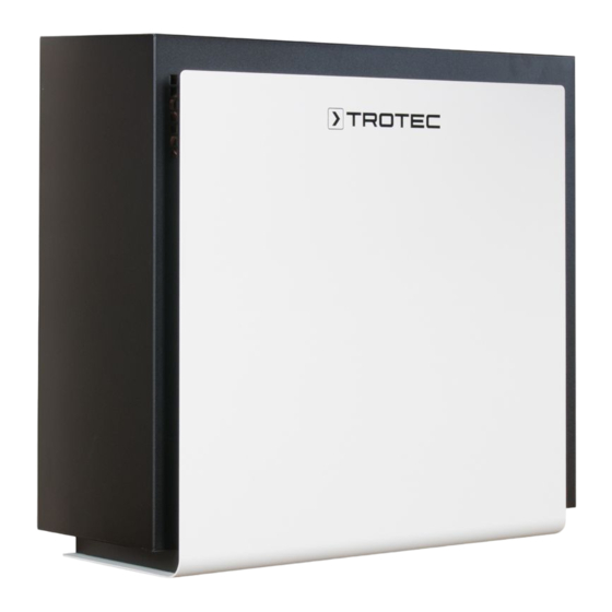 Trotec DH 30 VPR+ Manuel D'utilisation