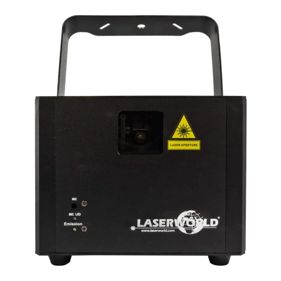 Laserworld Club CS-2000RGB MKII Manuels