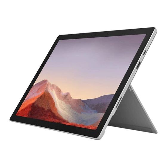 Microsoft Surface Pro 7+ Mode D'emploi