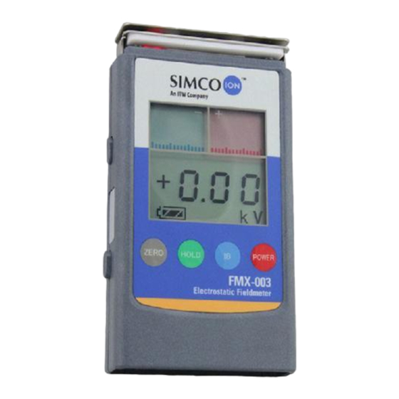 PCE Instruments SIMCO FMX - 003 Manuels