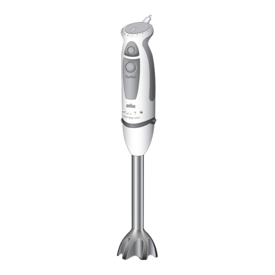 Braun Multiquick MR 6550 M FP-HC-K Mode D'emploi