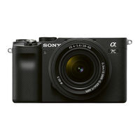 Sony Alpha 7C Guide De Démarrage