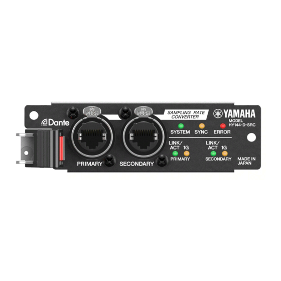 Yamaha HY144-D-SRC Mode D'emploi