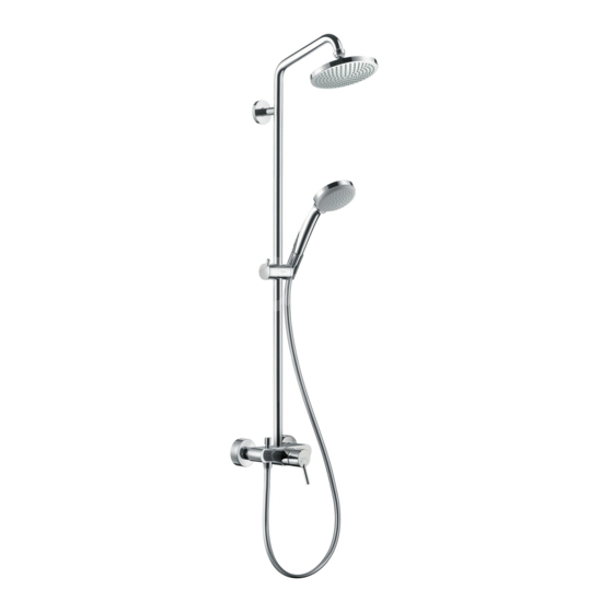 Hansgrohe Showerpipe Croma 100 27154000 Mode D'emploi