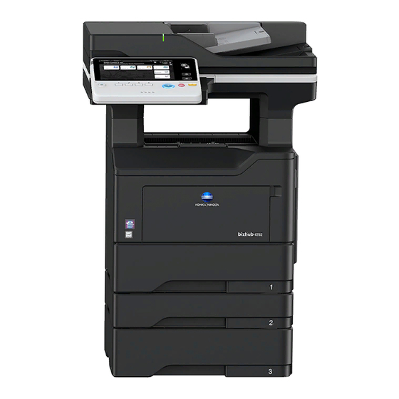 Konica Minolta bizhub 4752 Guide Rapide