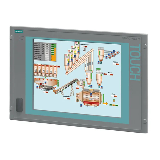 Siemens SIMATIC Panel PC 677B Instructions De Service