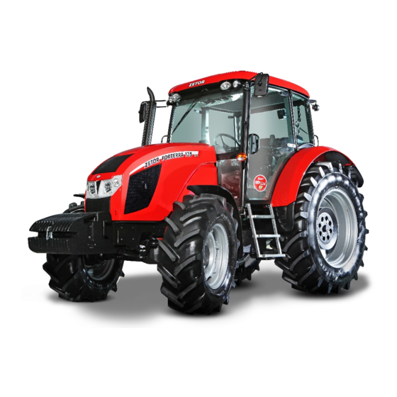 Zetor Forterra HSX 100 2013 Manuels