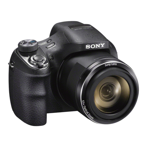 Sony Cyber-Shot DSC-H400 Manuel D'aide