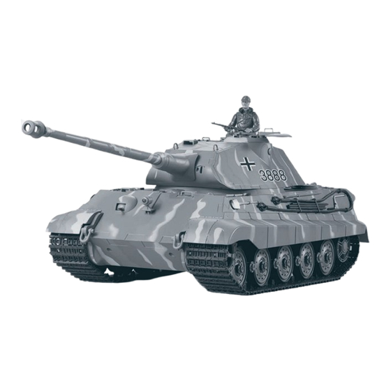 Heng Long German King Tiger Porsche Turret 3888-1 Manuel D'instructions