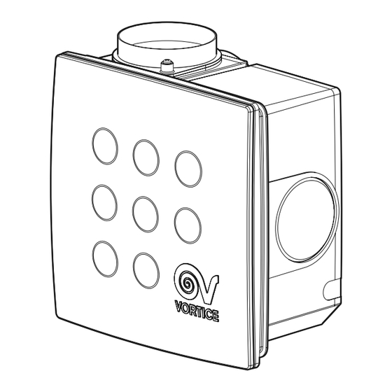 Vortice VORT QUADRO MICRO 100 I Notice D'emploi Et D'entretien