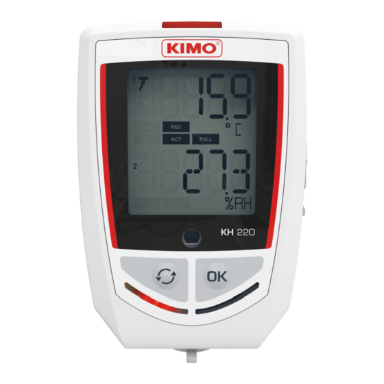 Kimo Instruments KT 220 Notice D'utilisation