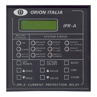 ORION ITALIA IPR-A Manuel De L'utilisateur