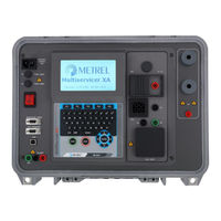 Metrel Multiservicer XA Manuel Utilisateur