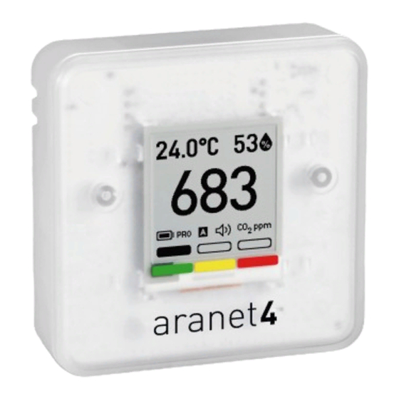 Aranet 4 HOME Manuel Utilisateur