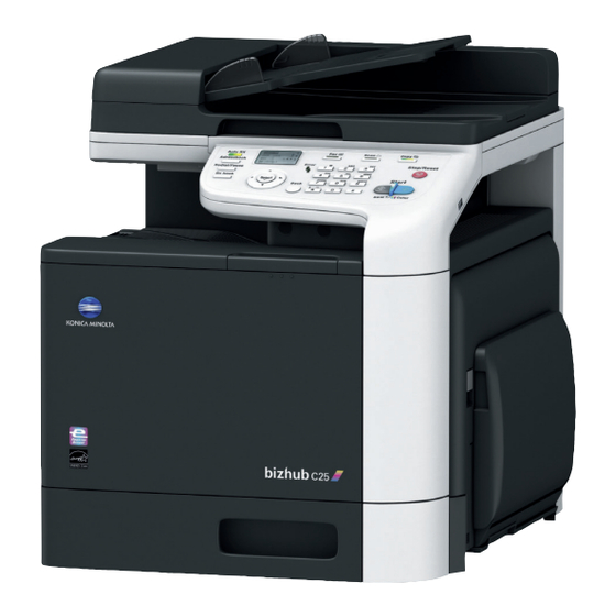 Konica Minolta bizhub C25 Guide Rapide