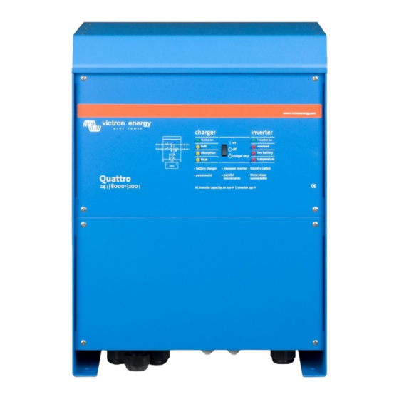 Victron energy Quattro 12/5000/220-100/100 Manuel