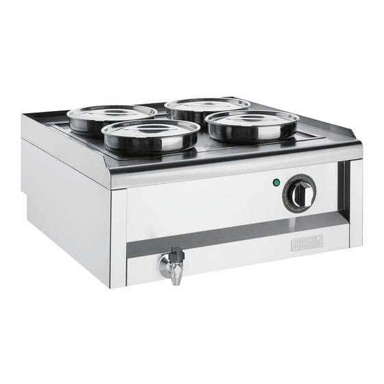 Buffalo Bain Marie 600 Serie Mode D'emploi