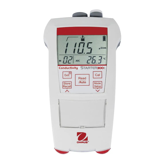 OHAUS STARTER 300C Manuels