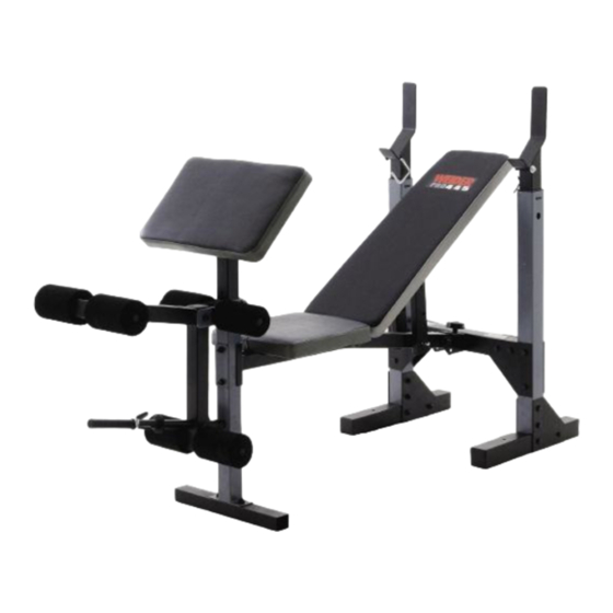 Weider Pro 420 Manuel De L'utilisateur