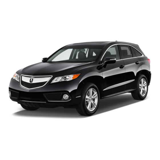 Acura RDX Manuels