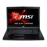 MSI GGS70 6QE Manuel D'utilisation