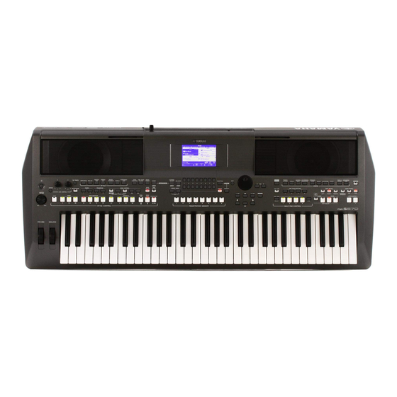 Yamaha PSR-S670 Mode D'emploi