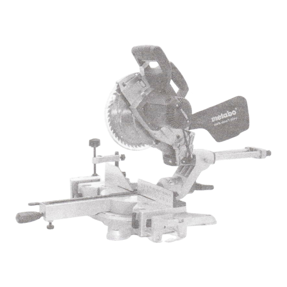 Metabo KGS 216 Instructions D'utilisation