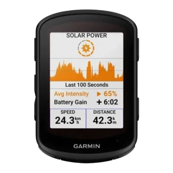 Garmin EDGE 840 Manuel D'utilisation